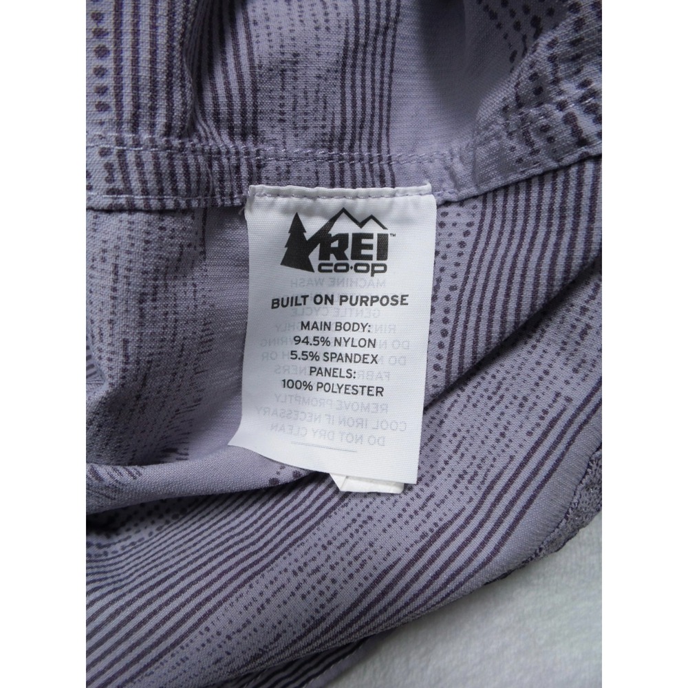 REI Co-op Shirt Womens Size Large Purple Sahara Striped Long Sleeve Hiking - Picture 10 of 11